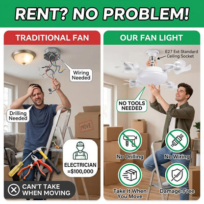 ByVera™ Silent Ceiling Fan Light